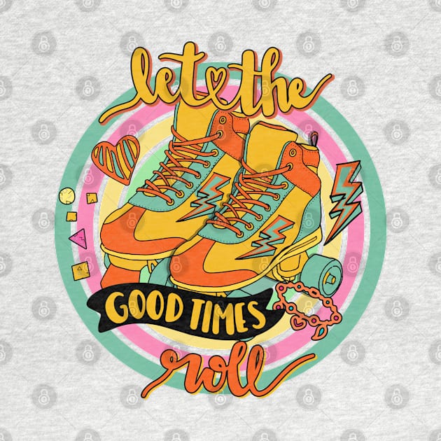 90's Throwback Let the good times roll, with roller-skates by XOXO VENUS